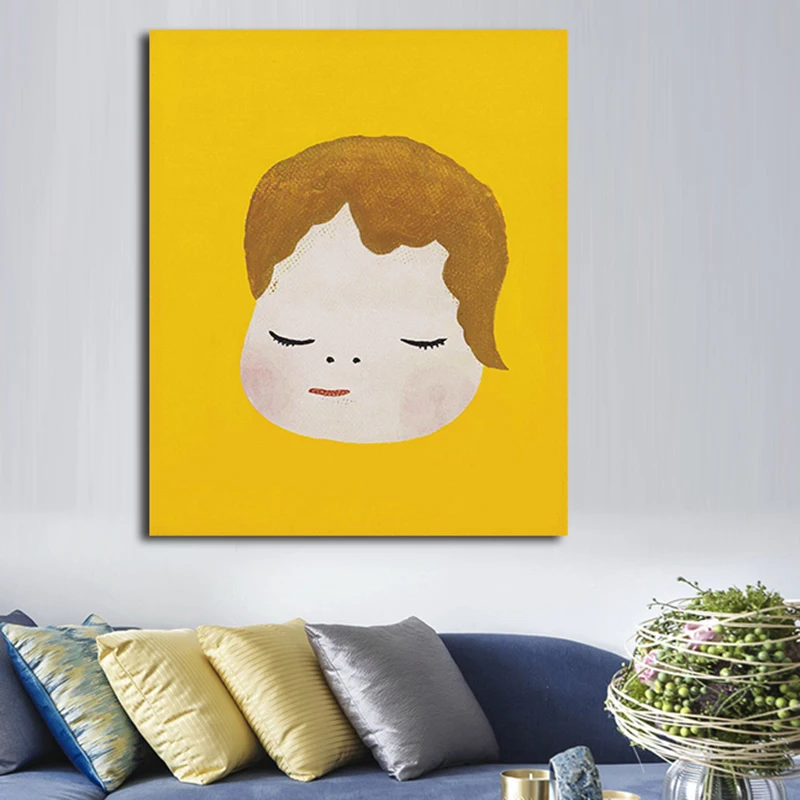 OUCAG Yoshitomo Nara кукла Японская девочка постер и печать живопись на современном