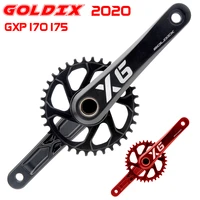 goldix bike crankset gxp mtb crank 170 175 kurbel platte rot 32t 34t 36t 38t mtb parts bicycle crank mtb parts