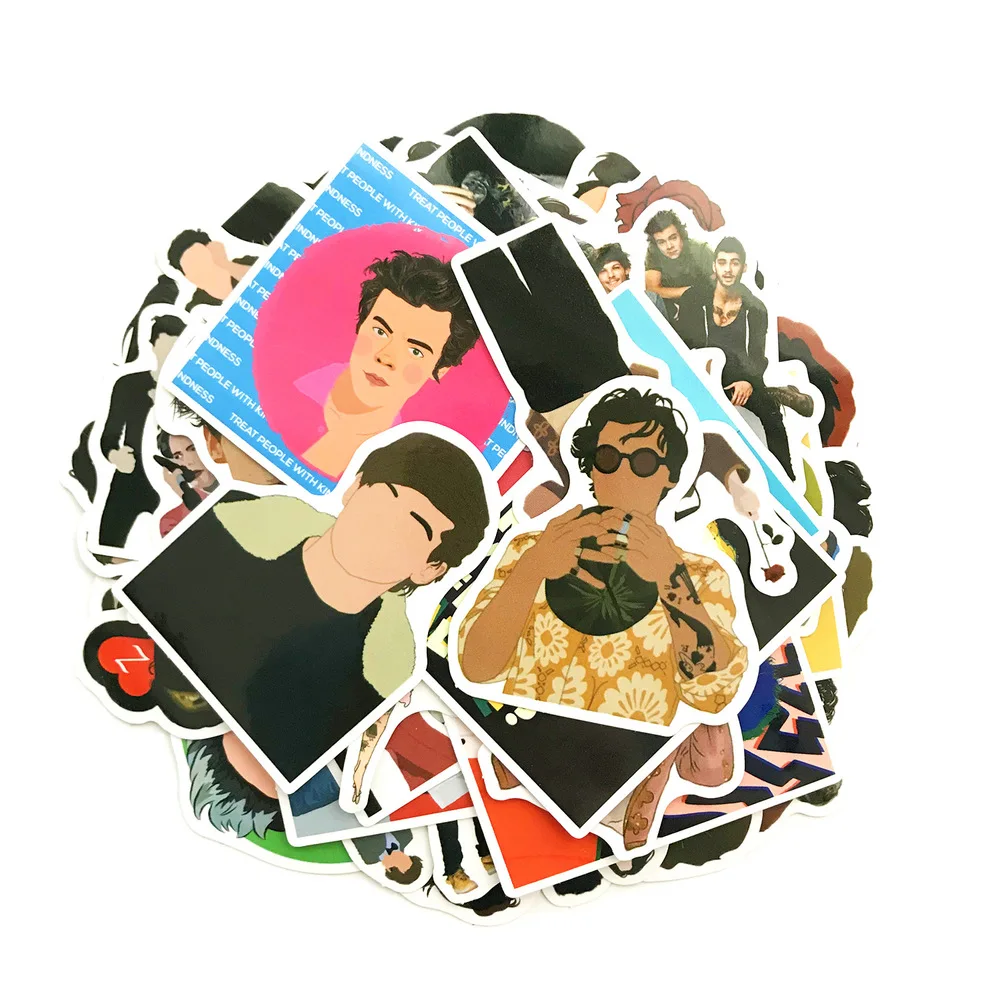 10/50 шт One Direction Певица наклейки для автомобиля ноутбук рюкзак из ПВХ бутылки с
