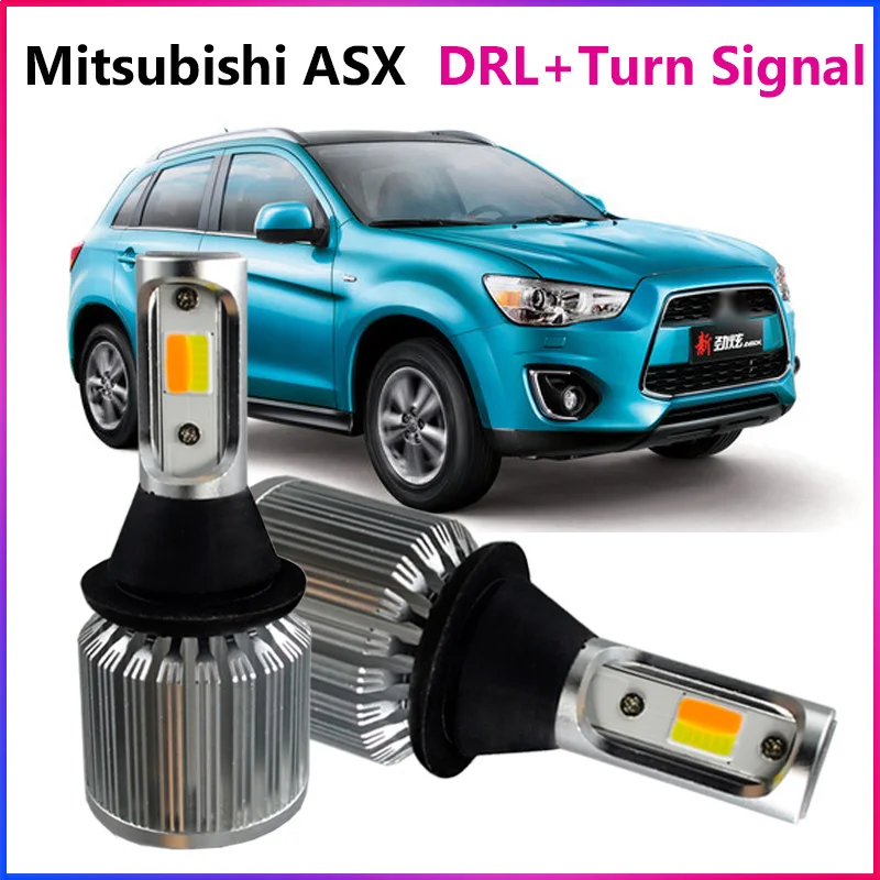 

ShinMan Автомобильные дневные ходовые огни СВЕТОДИОДНЫЕ Сигналы поворота для мотоциклов лампы поворота для Mitsubishi Lancer Pajero ASX Mirage светильник