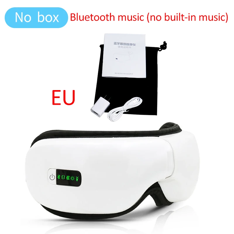 263 No box EU Электрический Вибрационный Bluetooth массажер для глаз прибор для ухода за глазами снятия усталости от морщин вибрационный массаж горячий компресс терапия очки - Цвет: 263 No box EU