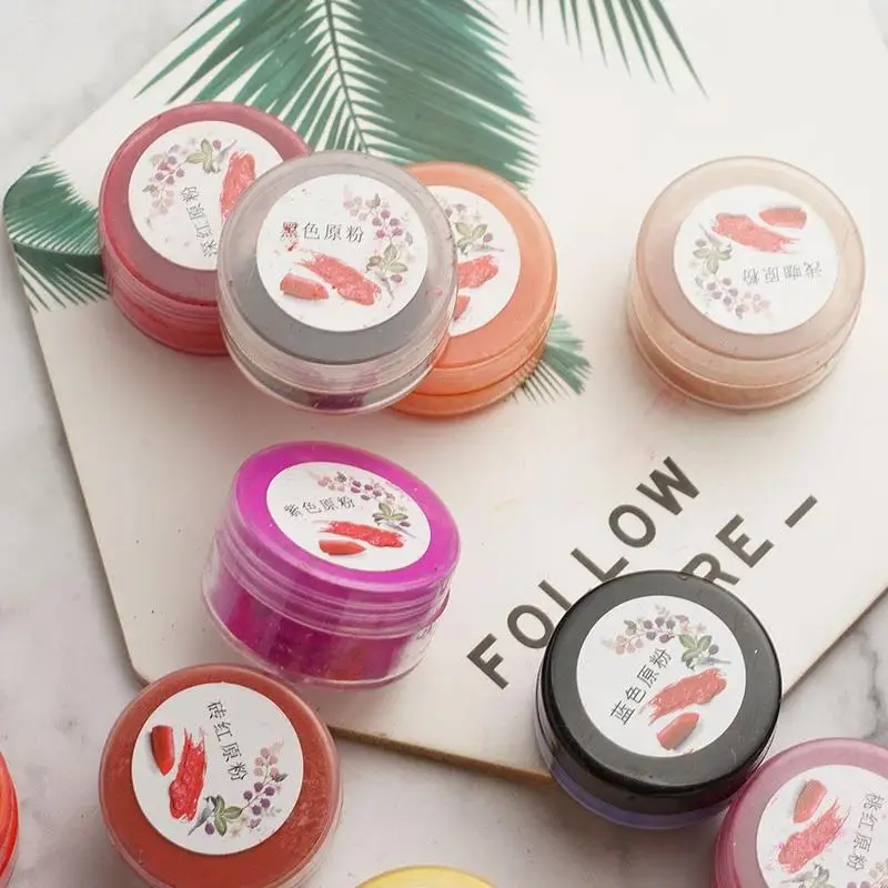 

DIY Pink Lipstick Powder Free Grinding Lip Gloss Makeup Pigment Homemade Lip Glaze Powder Cosmetics Material
