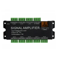 8 channel signal led amplifier dc5v 12v 24v input5v ttl signal output for ws28112812bws2815ws2813 led strip light