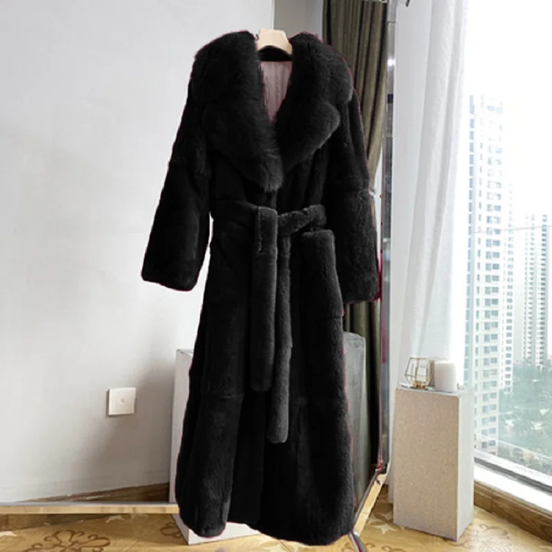YDTOMM Parka Women Fur Coats 2021 Thick Winter Outwear Warm Long Faux Fur Jacket Female Temperament Slim Overcoat Loose Size