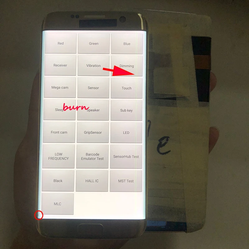 Original LCD For Samsung Galaxy S7 Edge G935 G935F G935FD Display with Burn Dot Line Touch Screen Digitizer No Frame | Мобильные