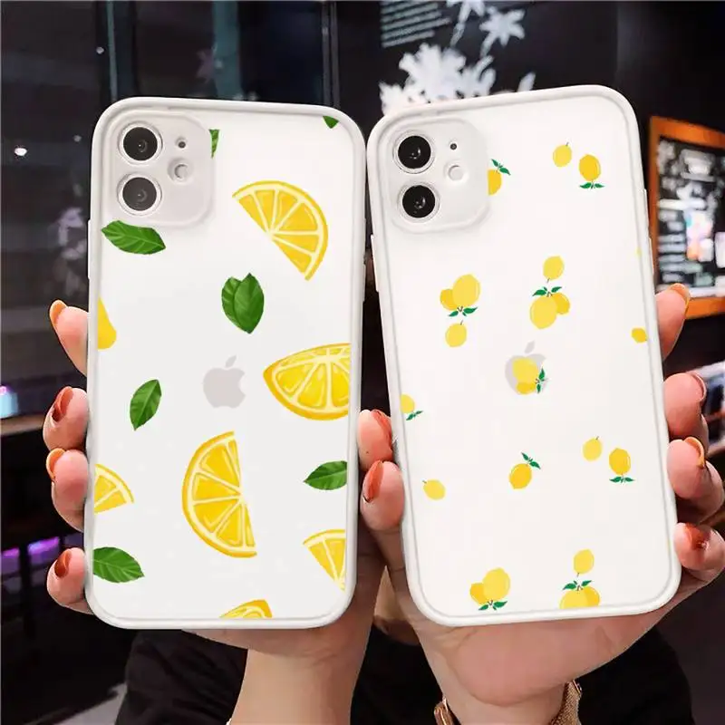 Чехол для телефона с изображением лимона и фруктов iPhone 12 11 Mini Pro XR XS Max 7 8 Plus X