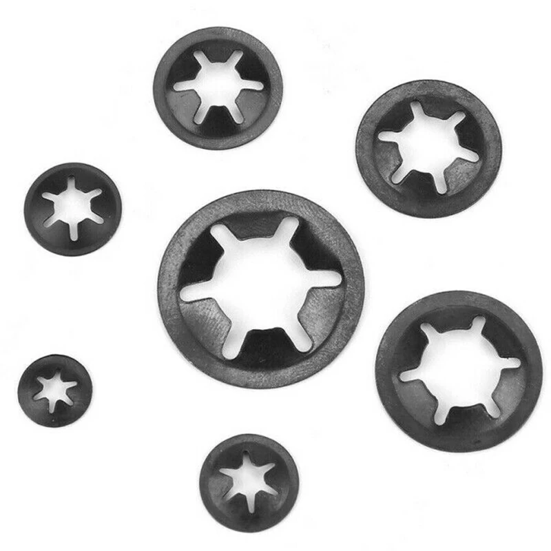 260 шт M3-M12 шайбы из марганцевой стали фиксатор зубчатые пружинные набор прокладки