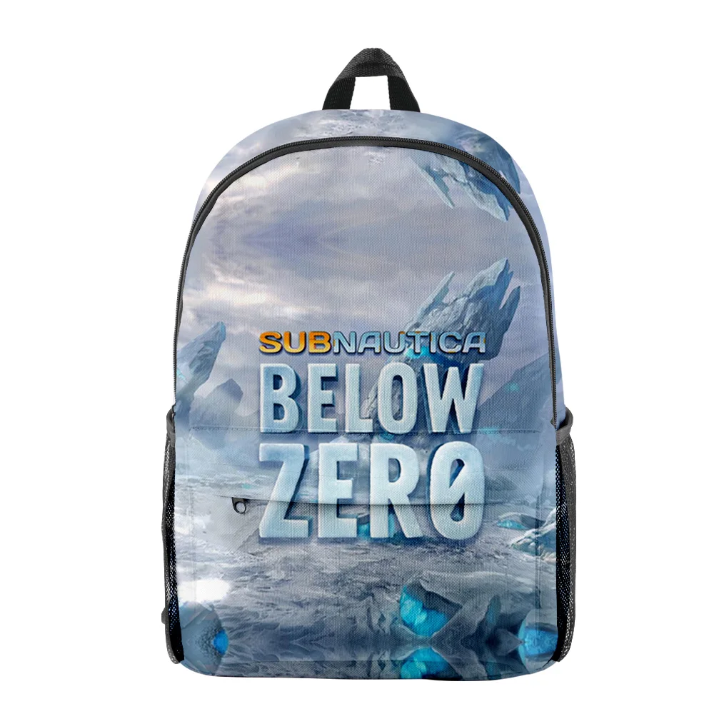 

Harajuku Subnautica Below Zero Student School Bags Boys Girls Travel Bags 3D Print Oxford Waterproof Notebook Shoulder Backpacks
