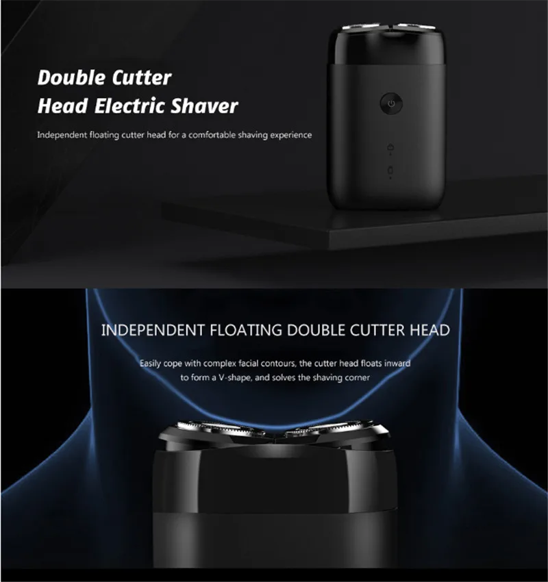 Оригинальные мужские электробритвы Xiaomi Mijia MSX201 портативная Вращающаяся головка