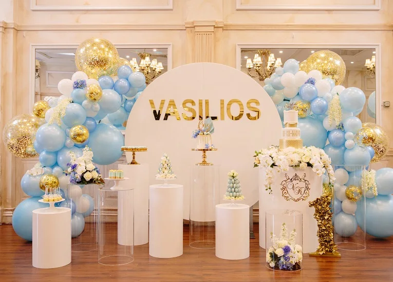 Роскошные белые акриловые круглые свадебные доски фоны|Фоны для вечеринки| |