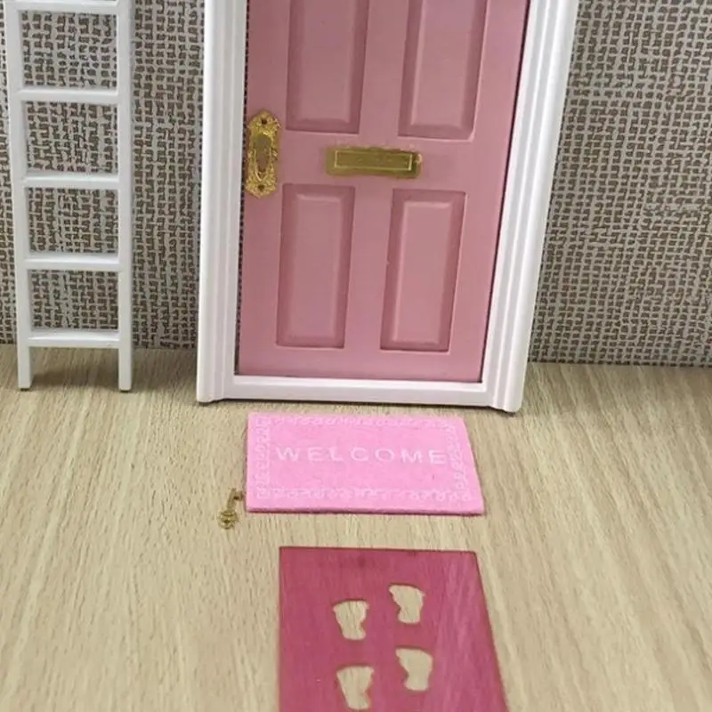 1:12 украшение для кукольного домика миниатюрный Коврик двери приветственный