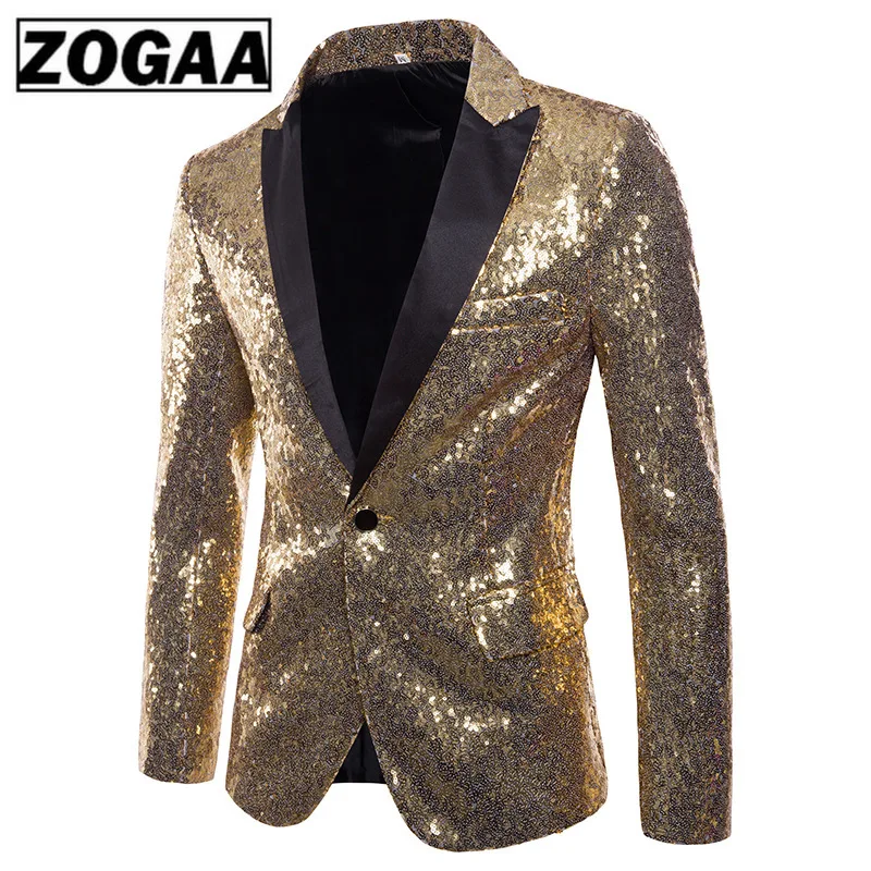 Мужская мода черный блесток мужской бейзер пиджак сцена для ночного клуба DJ Singer