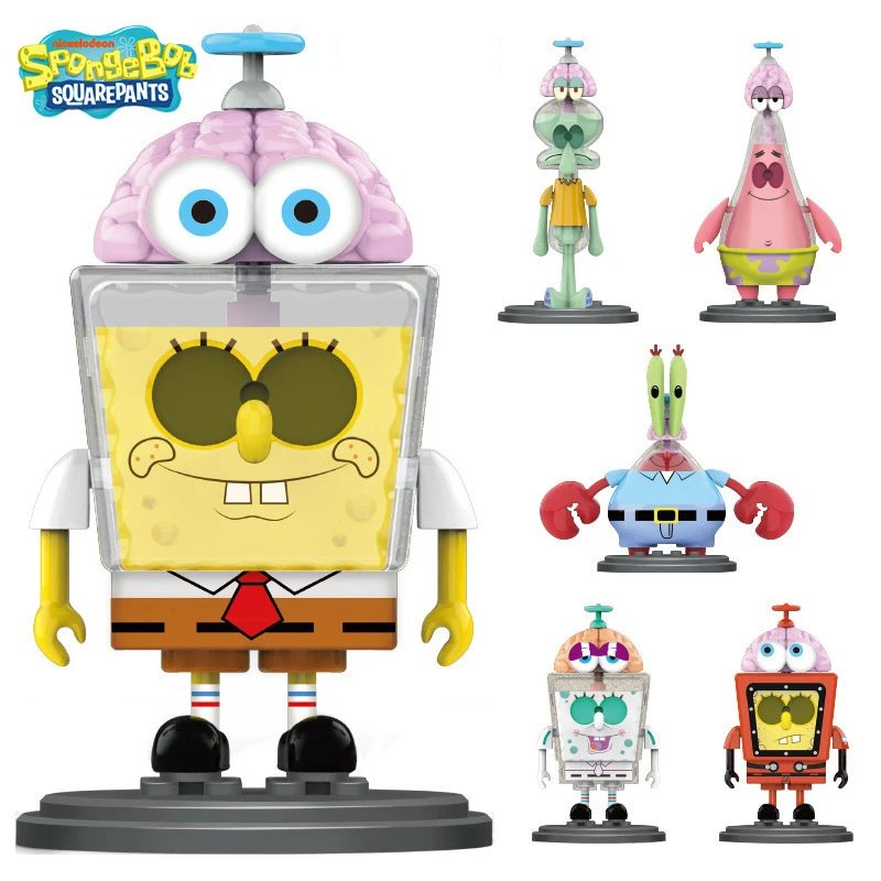 

Spongebob Doll Toy Patrick Star Model Blind Box Scene Modeling Ornaments Anime Cartoon Cute Pvc Figures Toys Dolls Gift for Kids