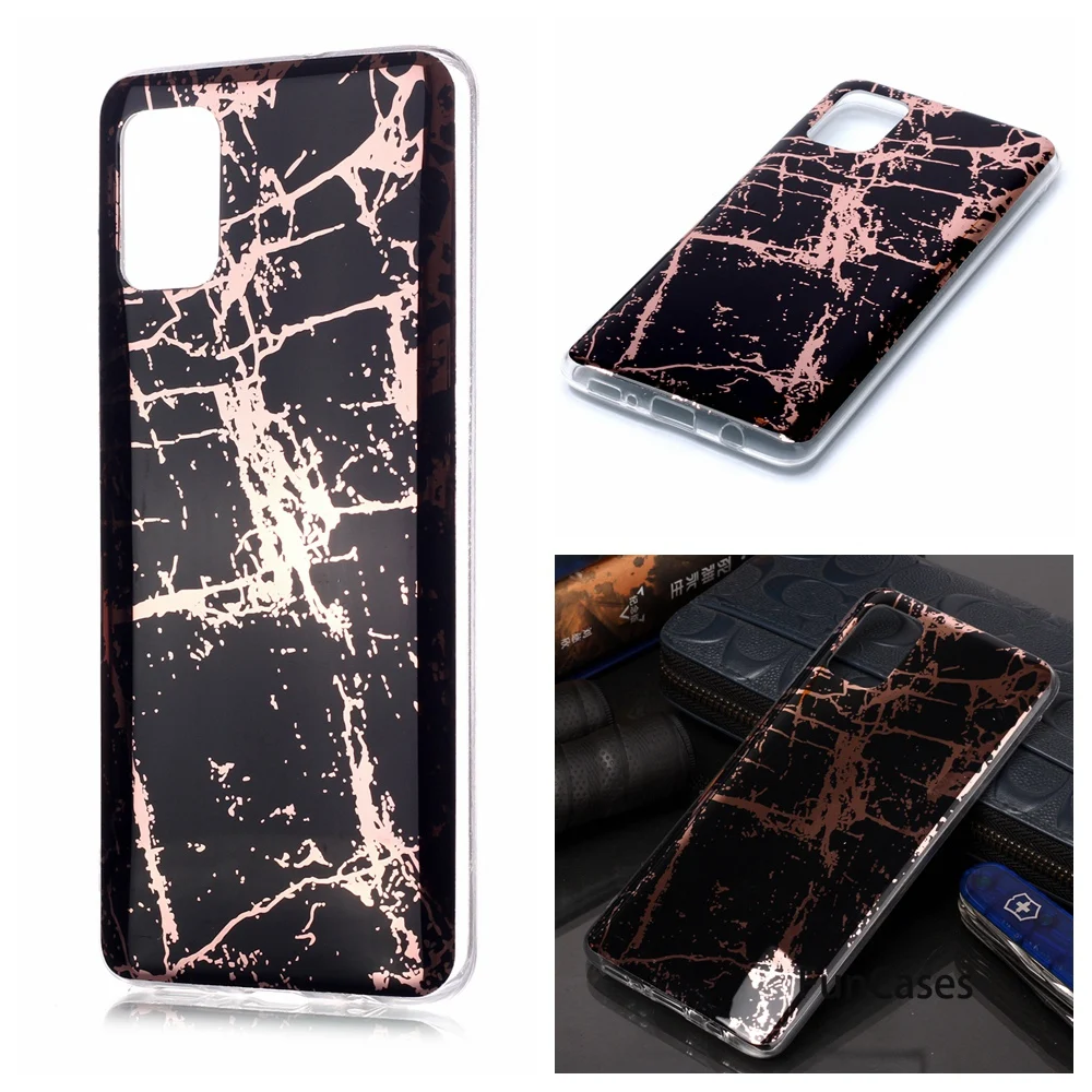 Белый мягкий чехол из ТПУ для carcaso Samsung A51 бампер с фламинго Galaxy Caso Новый задней