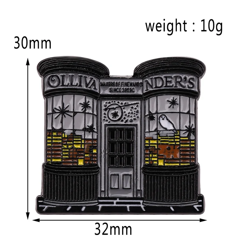 

Fashion Movie Jewelry New HP Potter Magic Castle Brooch Pins For Women Men Fans