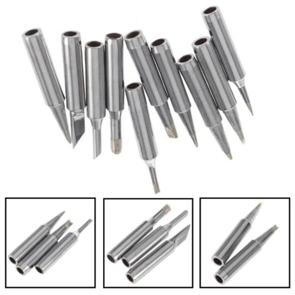 

10pcs/Set Soldering Iron Tips Lead-free Welding Head 900M-T-B For Hakko Rework Soldering Station