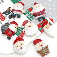 20pcs mix christmas series resin miniature ornament flatback cabochon diy crafts christmas party home decorations accessories