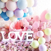 100pcslot macaron latex balloon celebration party christmas wedding birthday decoration rainbow romantic colored 25cm