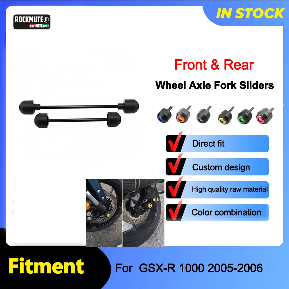 

Передняя Задняя ось, аварийные слайдеры вилки для SUZUKI GSX-R1000 GSXR1000 2005-2006, аксессуары для мотоциклов, протектор колеса