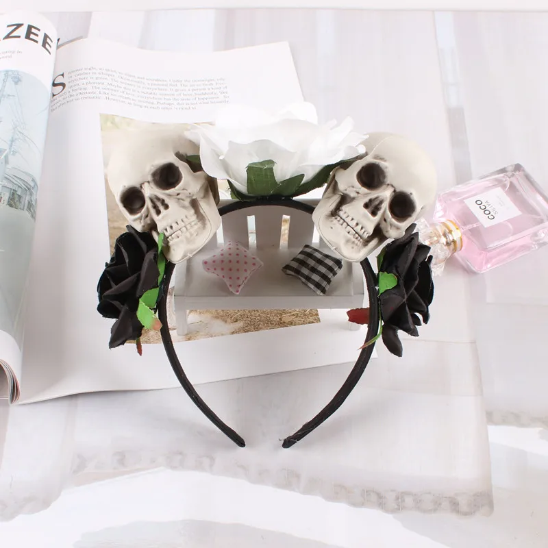 Головной убор с черепом головной обруч сетчатая повязка на голову аксессуары Vmpire