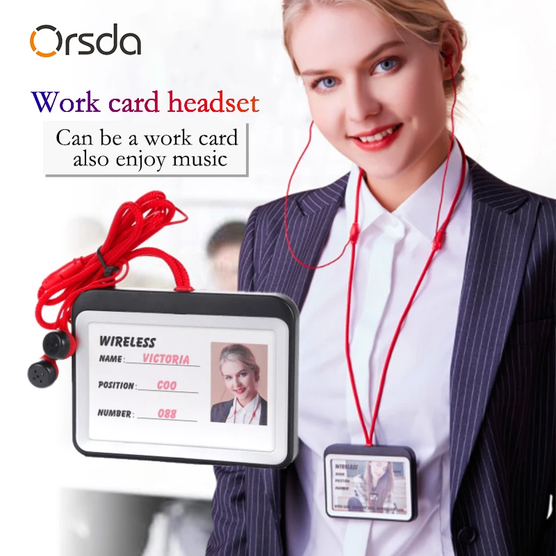 Orsda бейдж держатель Ручной автобус Держатель банковской идентификационной карты