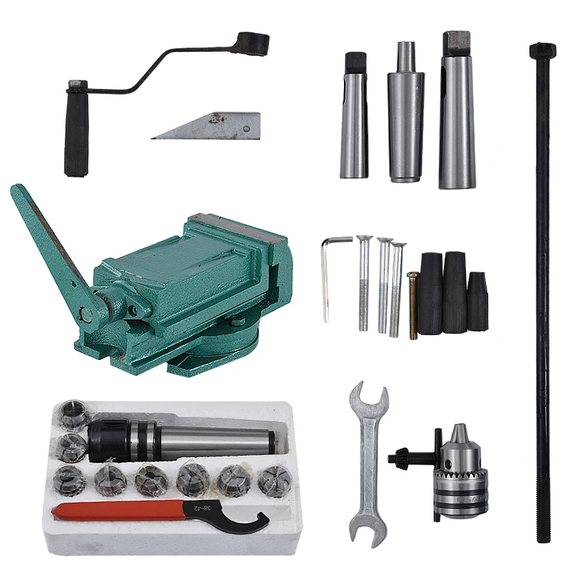 

ZX50C Vertical Milling Machine High-quality Small Gear Drive Drilling And Milling Machine 220V/380V 40~1400r.p.m (900 x 240mm)
