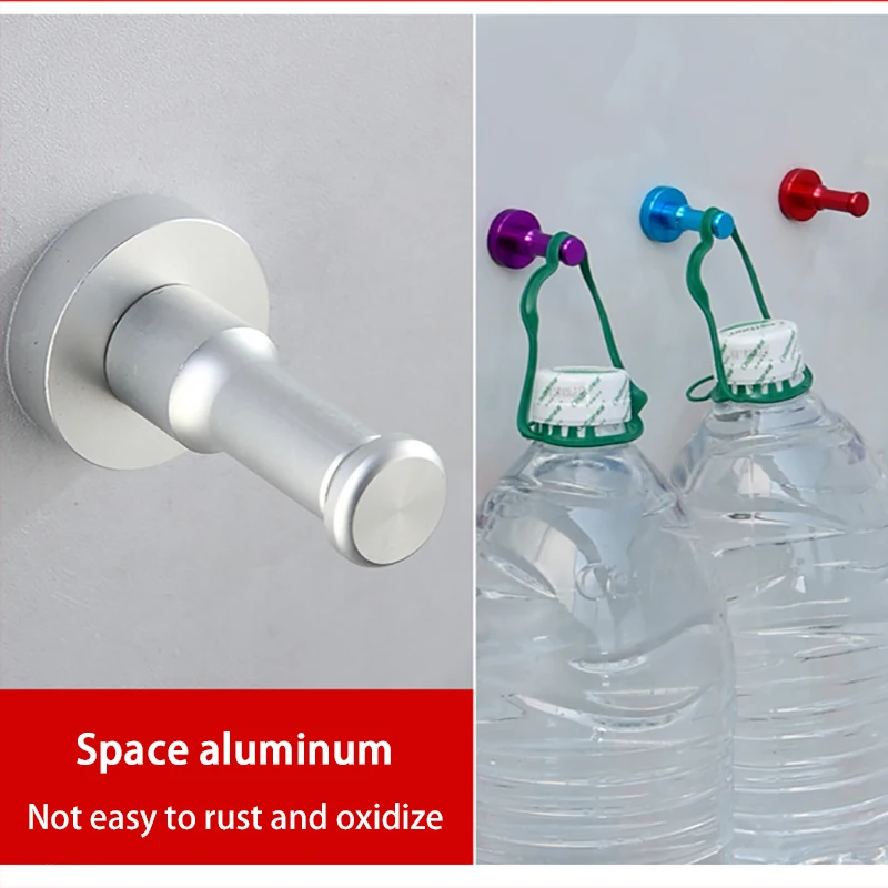 Креативный цветной крючок из алюминия разные цвета для рукоделия ванной кухни