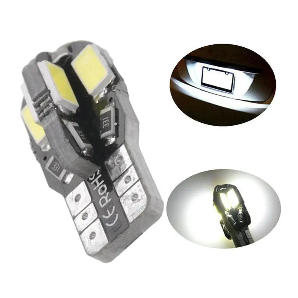 

1PCS Led Car Interior Bulb Canbus Error Free T10 White 5730 8SMD LED 12V Car Side Wedge Light White Lamp Auto Bulb Car Style