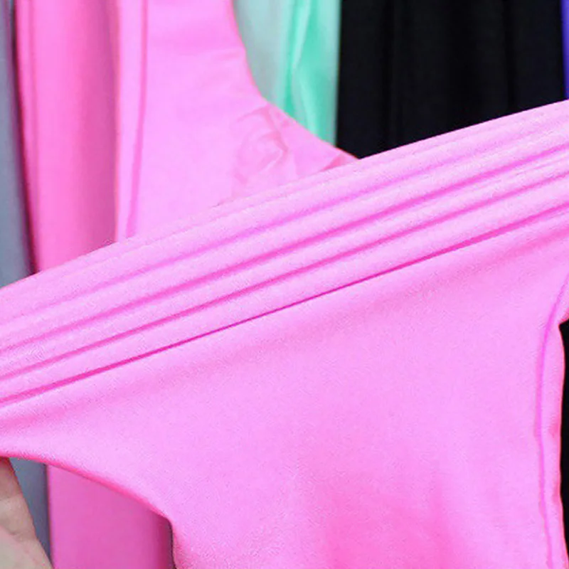 Женские блестящие леггинсы Лидер продаж для девочек цельные Цвет флуоресцентный