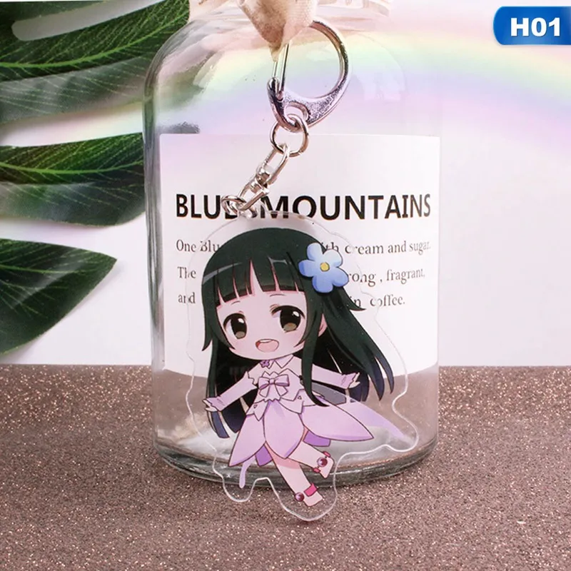 KEY4740H01 Sword Art Online SAO Yuuki Asuna акриловый брелок для ключей - Цвет: KEY4740H01