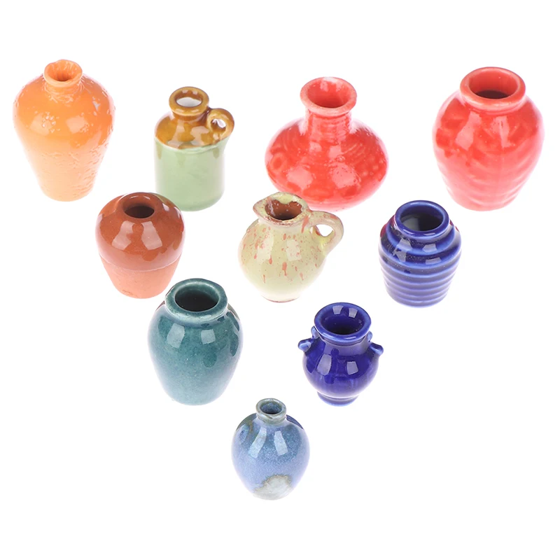 Кукольный домик 1:12 мини Керамика горшок &quotсделай сам&quot для кукольного домика