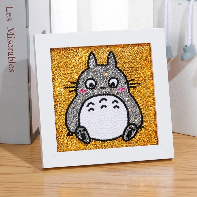 Алмазная живопись для детей набор рисования с маленькими и простыми стразами 5D