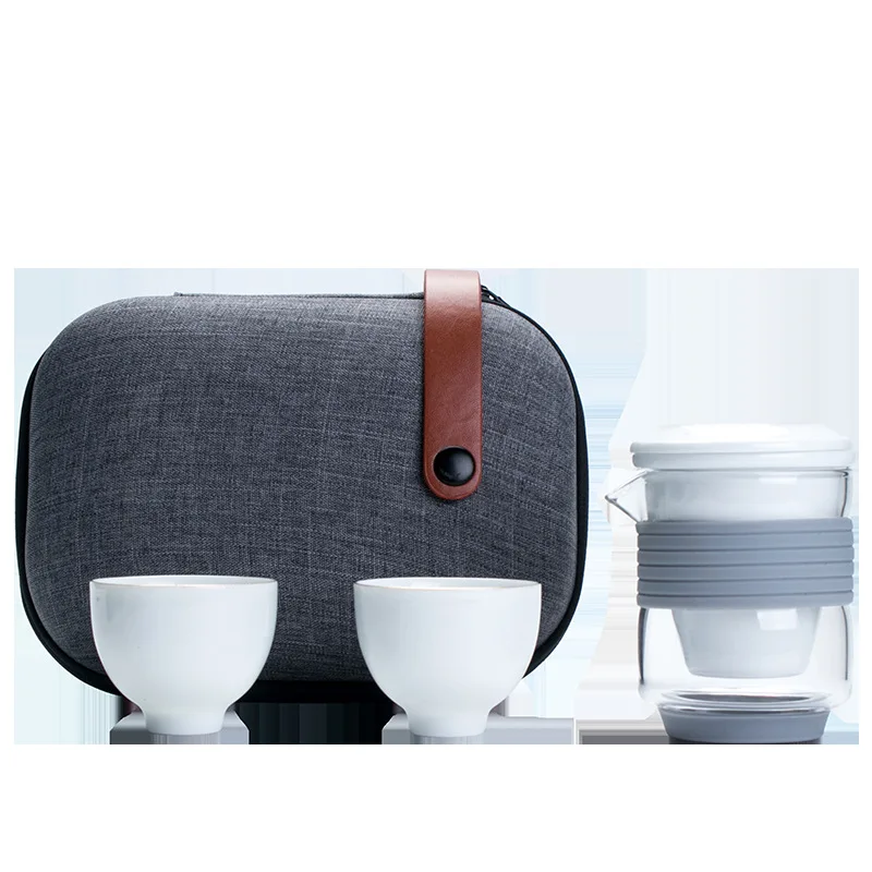 

chinese tea set Set of ceramic travel kungfu tea set Simple tea brewing set for outdoor tourism Express cup Tea set suit