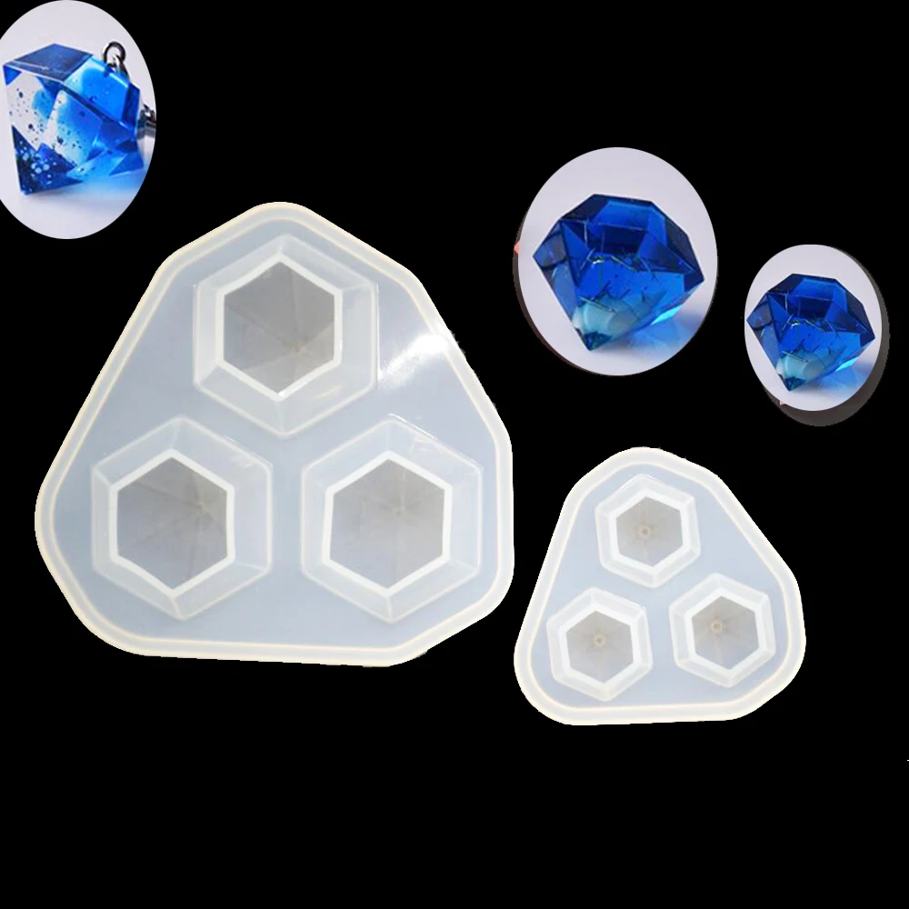 1 = 3 шт. силиконовая форма для ювелирных изделий алмазный кулон ожерелье ремесла