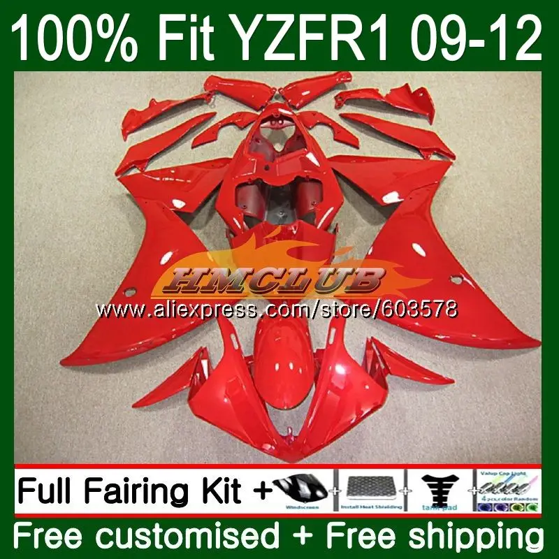 

Инъекция для YAMAHA YZF-1000 2009 2010 2011 2012 глянцевый красный 64CL.9 YZF R1 1000 R 1 YZF1000 YZFR1 09 10 11 12 обтекатели