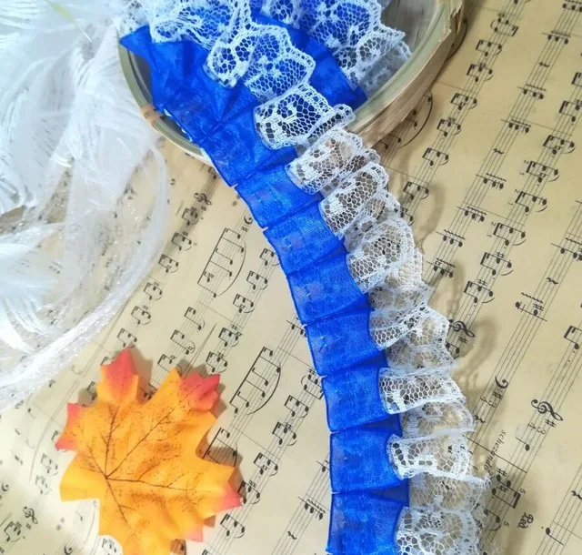 1Yard Latest Mesh Lace Fabric High Quality Guipure 4.5cm Cotton Trim Sewing Ribbon encajes dentelle LE45 | Дом и сад