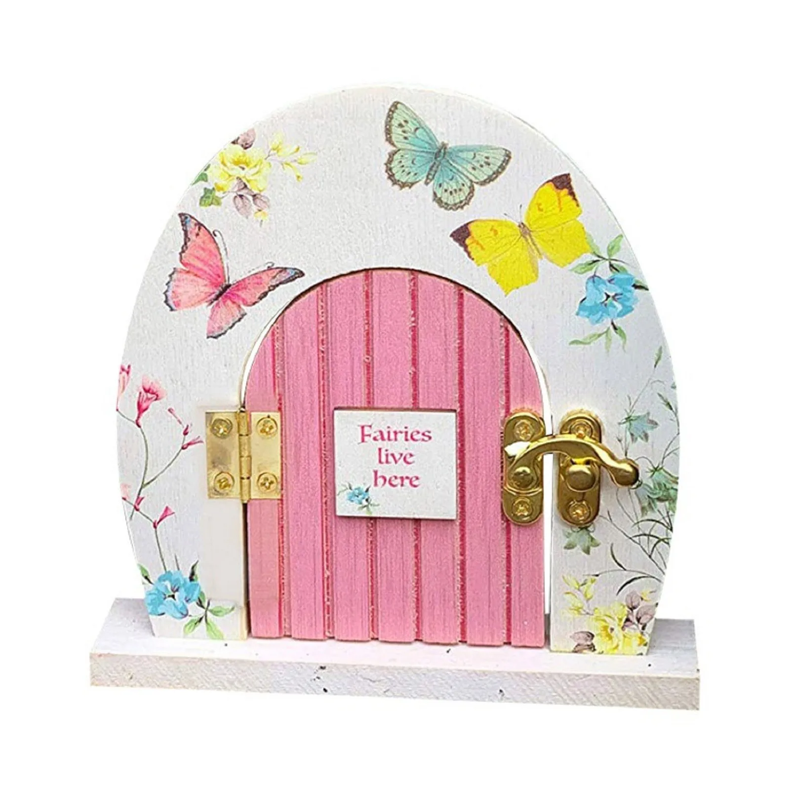 

Wooden Fairy Door Ornaments Creative Garden Decoration Garden Art Sculpture Wedding Table Decoration Butterfly Door Crafts#H