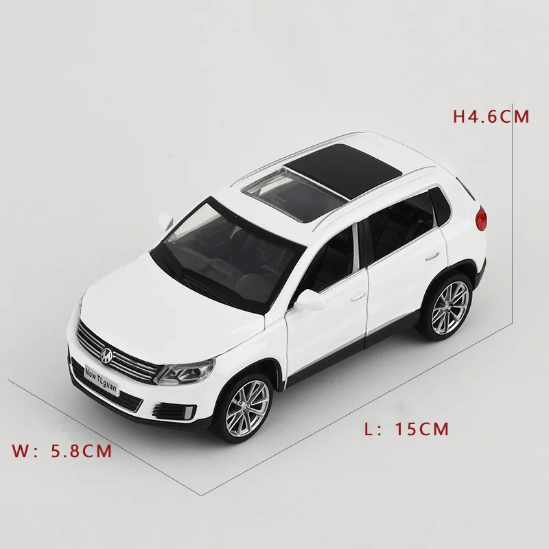 Модель автомобиля Volkswagen Tiguan Suv из сплава в масштабе 1:32 модель со звуком и светом