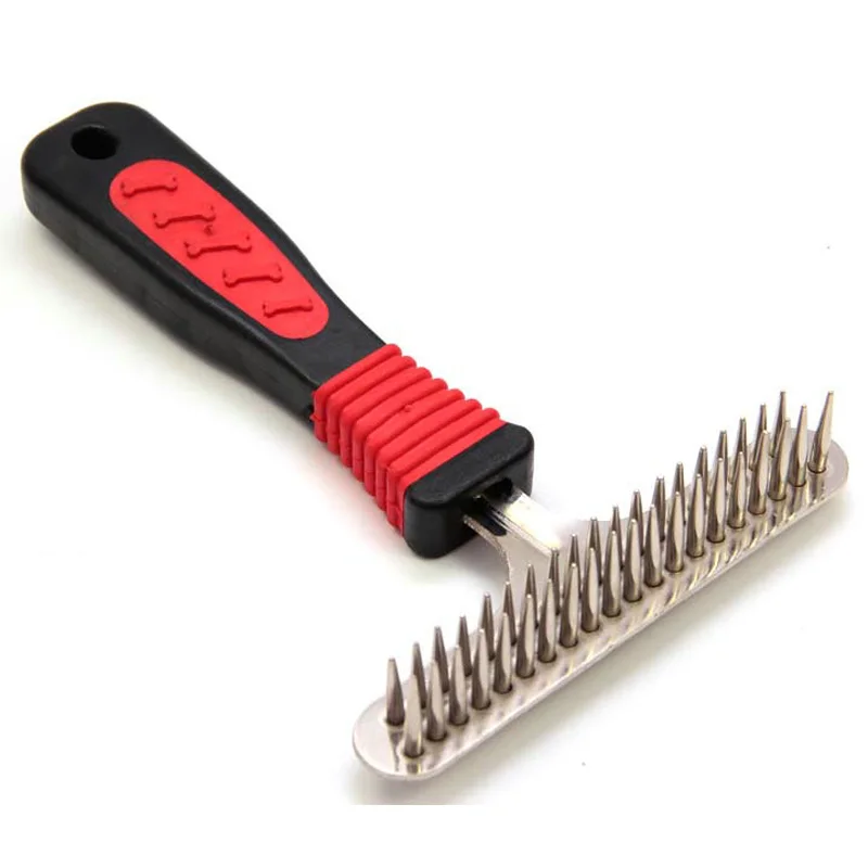 Расческа для собак с толстыми волосами расческа домашних животных двухрядная