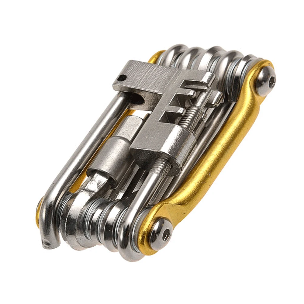 11in1 15 In 1 Bike Tools Bicycle Repairing Set Bike Repair Tool Kit Wrench Screwdriver Chain Carbon steel bicycle Multifunction Tools - Цвет: 11in1