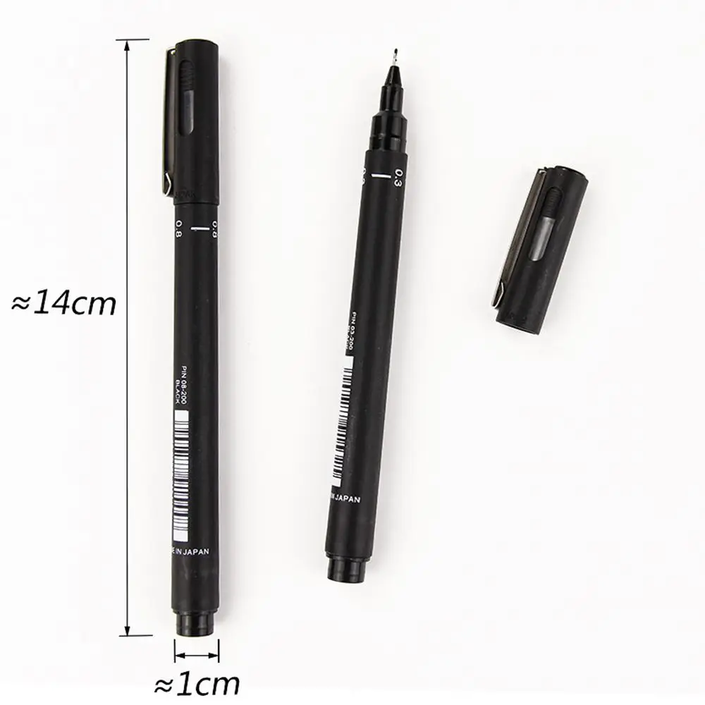 Ручка для рисования Fineliner 005 01 02 03 05 08 водостойкая аниме-комикс не цветущие