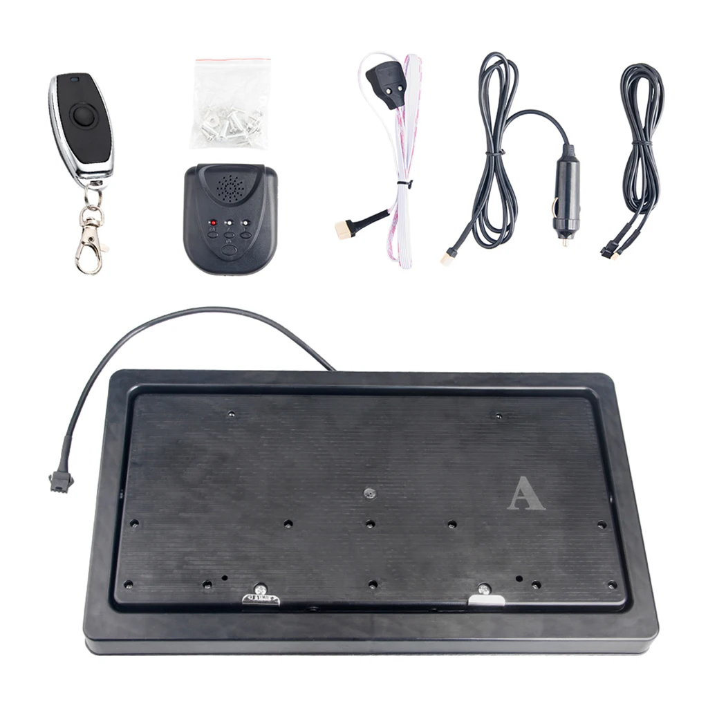 

Universal 1 Set Flip License Plate Frame Bracket Remote Control