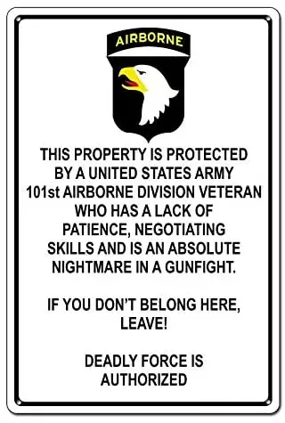 

Protected by Marine USMC Marine Corps Funny Aluminum Wall Sign Wall Poster Wall Decor Door Plaque Aluminum Sign 7.8x11.8 Inch