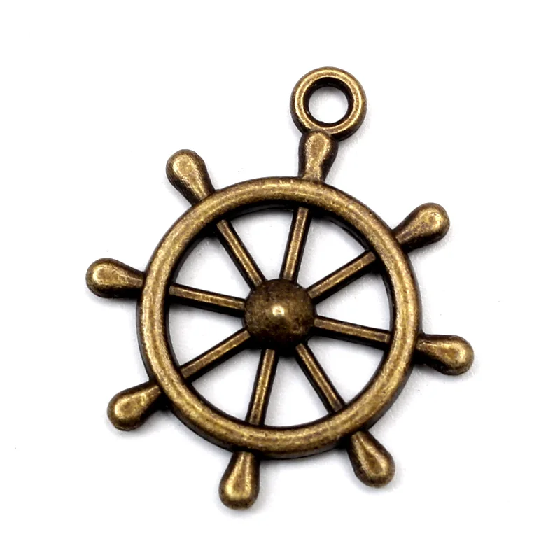 Подвеска с рулем из цинкового сплава 20 шт. винтажная фурнитура для изготовления