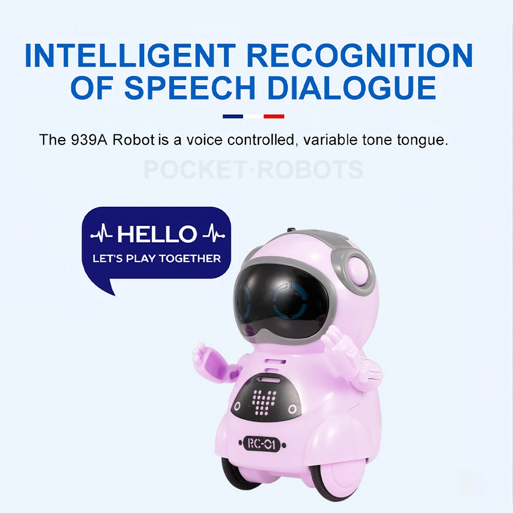

RC Toys for Children 939A Pocket Robot Talking Interactive Dialogue Voice Recognition Record Singing Dancing Telling Story Toy
