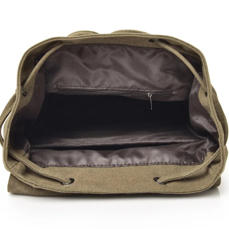 

Fashion Trend Double Shoulder Bag Male and Female Casual Canvas Travel Backpack High School Students Schoolbag