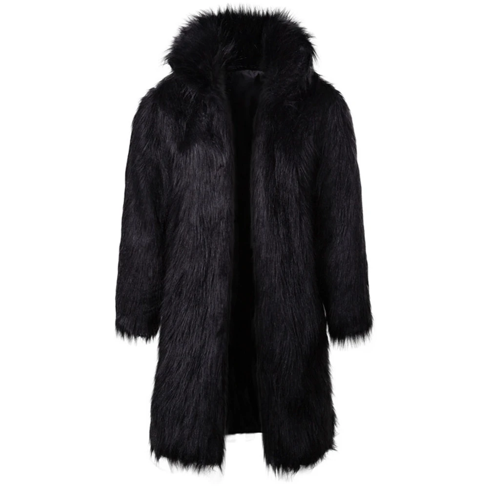 

Wool Coat Men 2020 New Winter Fashion Casual Long Solid Hip-hop Open Stitch Slim Warm Men Coat Winter