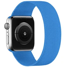 Nylon Solo Loop For Apple watch band 44mm 40mm 38mm 42mm 40 44 mm Elastic watchband belt bracelet iWatch series 3 4 5 se 6 strap