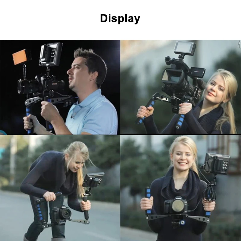 Двойной Ручной Стабилизатор для камеры плечевой держатель подставка аксессуары
