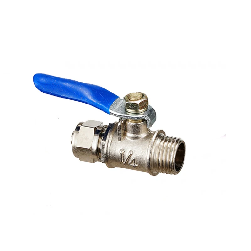 Медный шаровой кран 1 шт. двойной внутренний наконечник игольчатый клапан